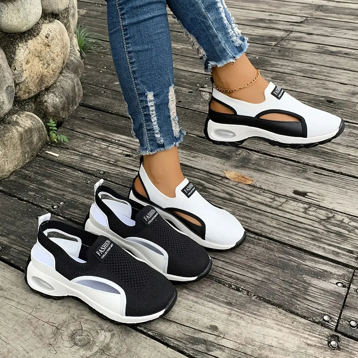 Sandalias huecas