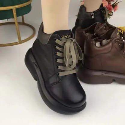 100-cuero-autenticobotas-cortas-de-lana MxZap