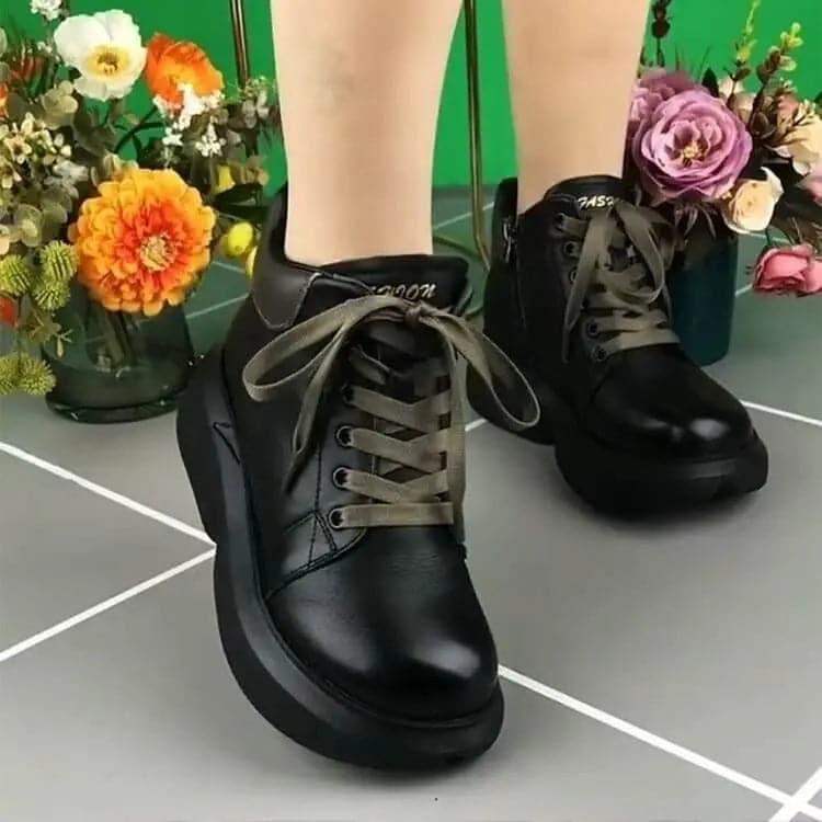 100-cuero-autenticobotas-cortas-de-lana MxZap
