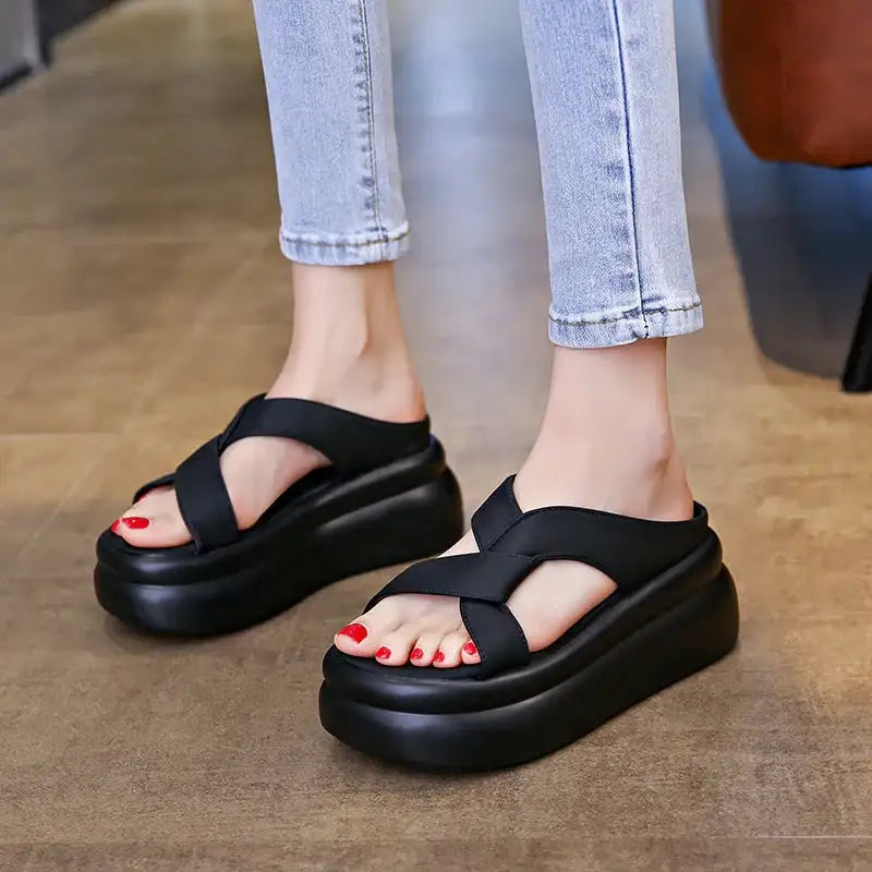 Sandalias con aumento de altura