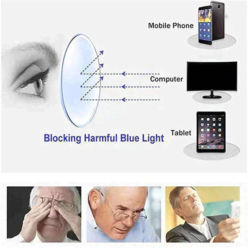2024 nuevas gafas anti-luz azul con corte de borde sin montura - MxZap