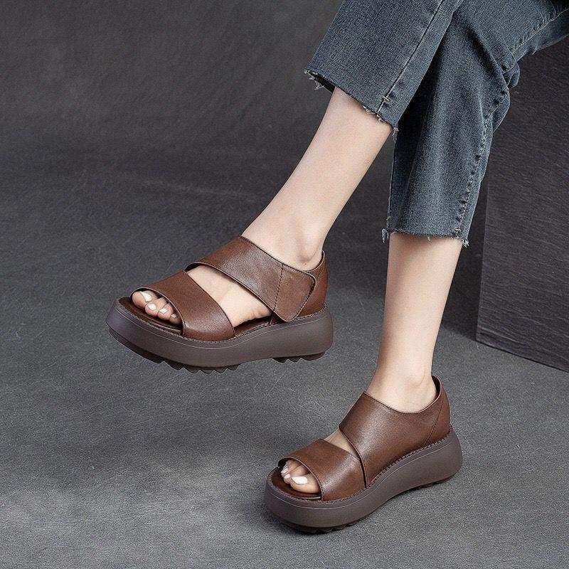 Sandalias vintage suela gruesa - MxZap