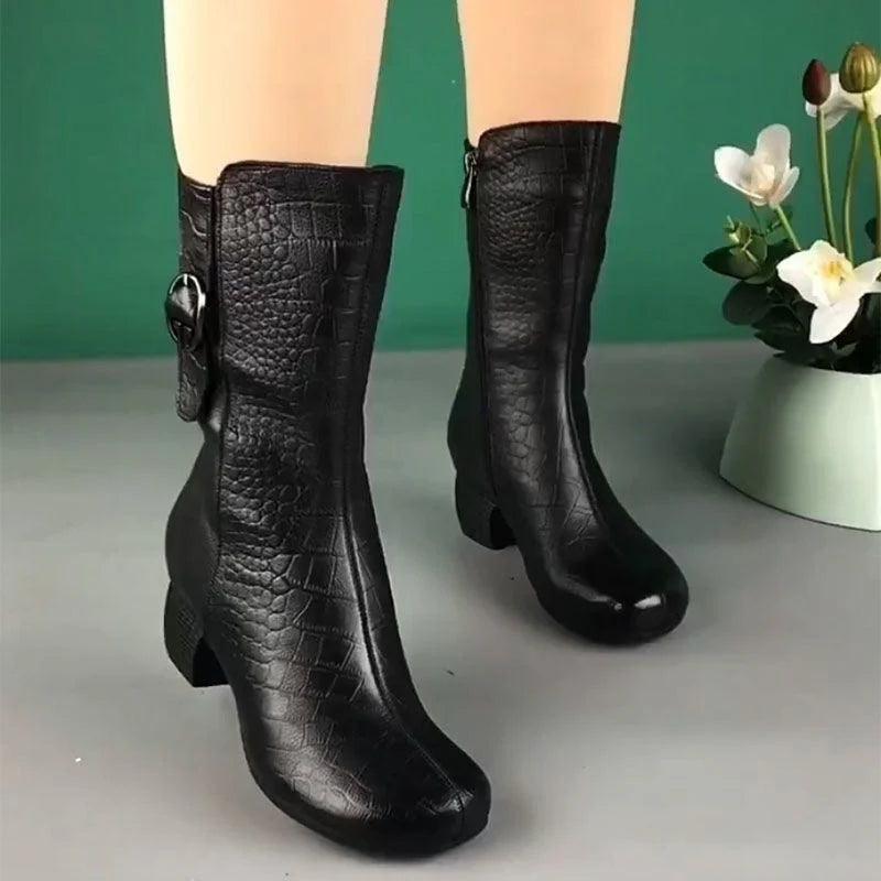 Botas de media pantorrilla estampadas - MxZap