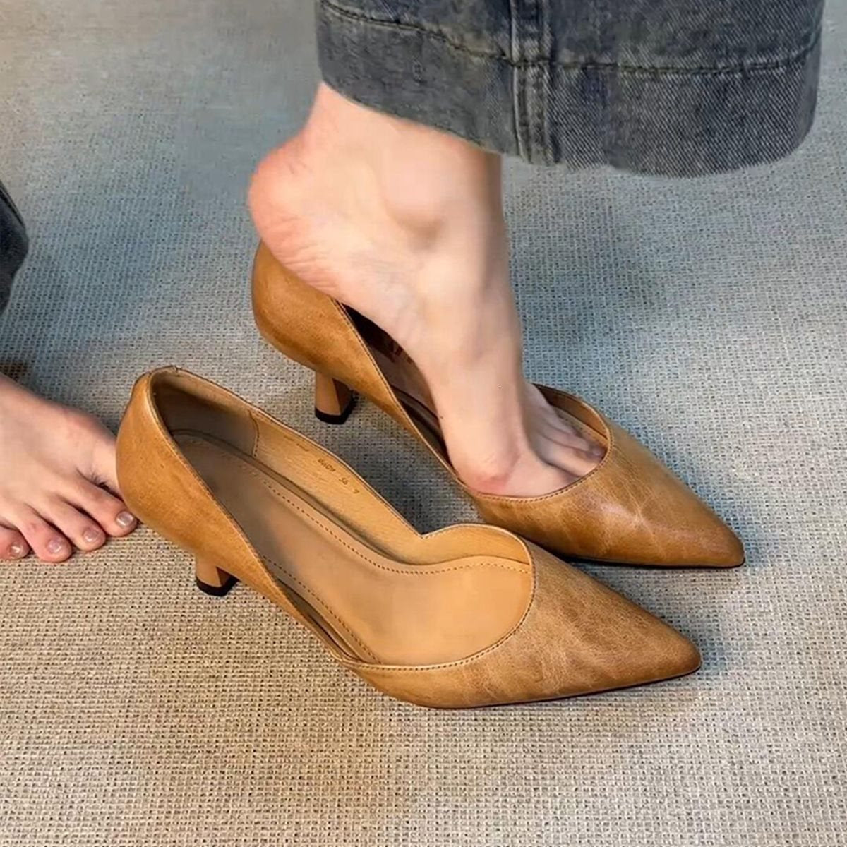Tacones de corte bajo
