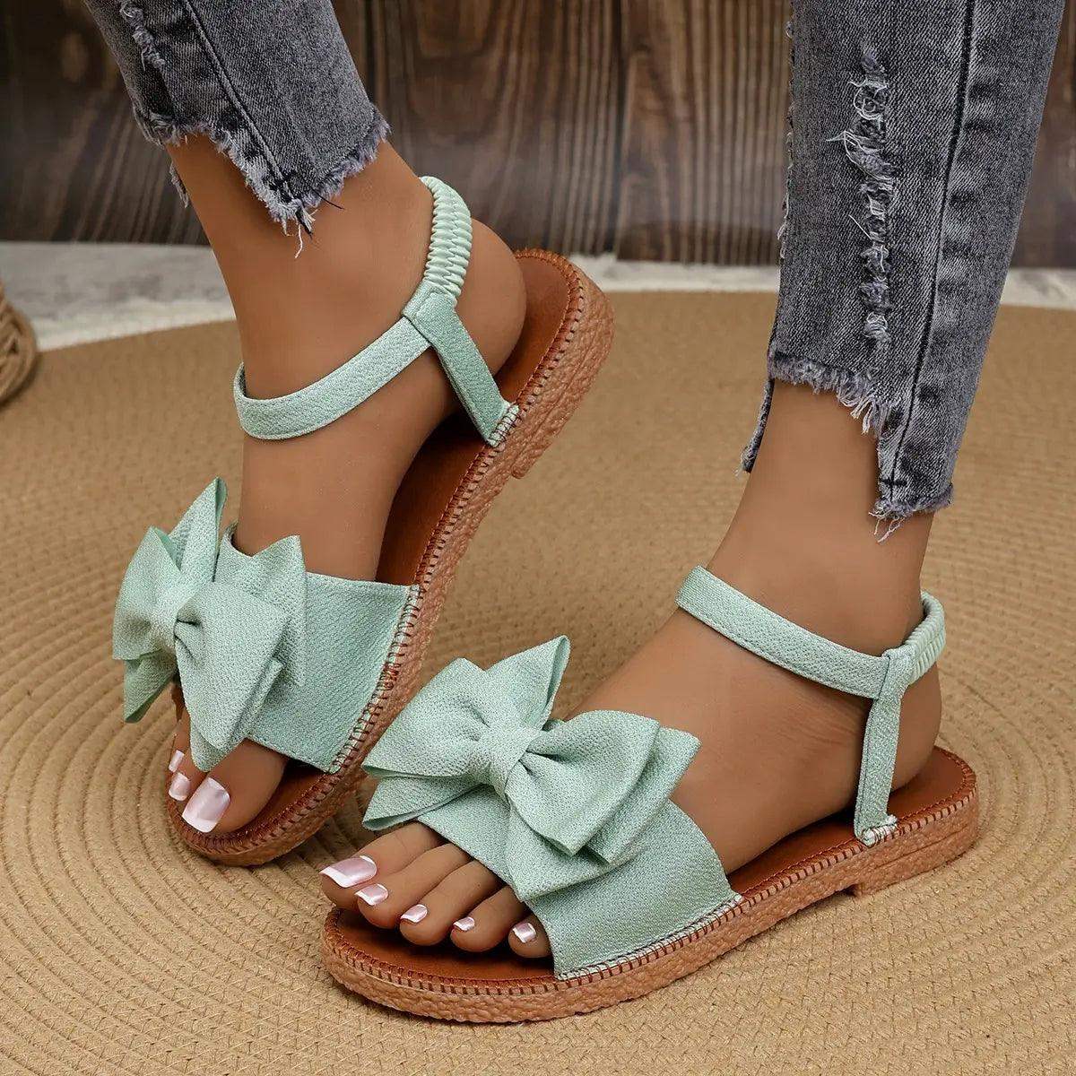 sandalias con lazo