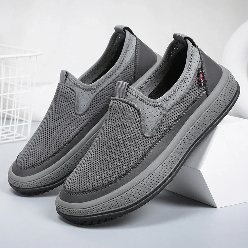 Zapatos 2025 nuevos zapatos de tela para hombres en verano