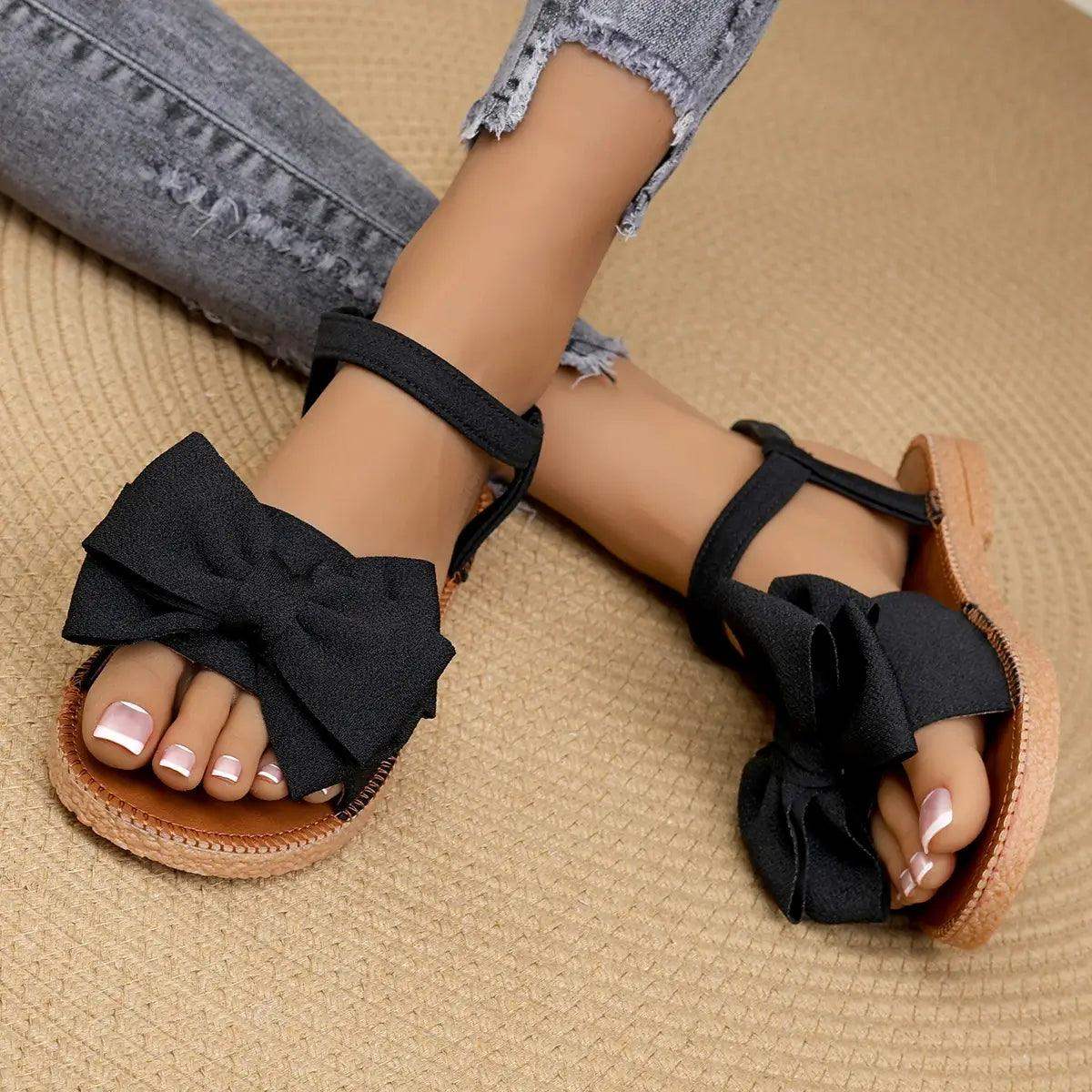 sandalias con lazo