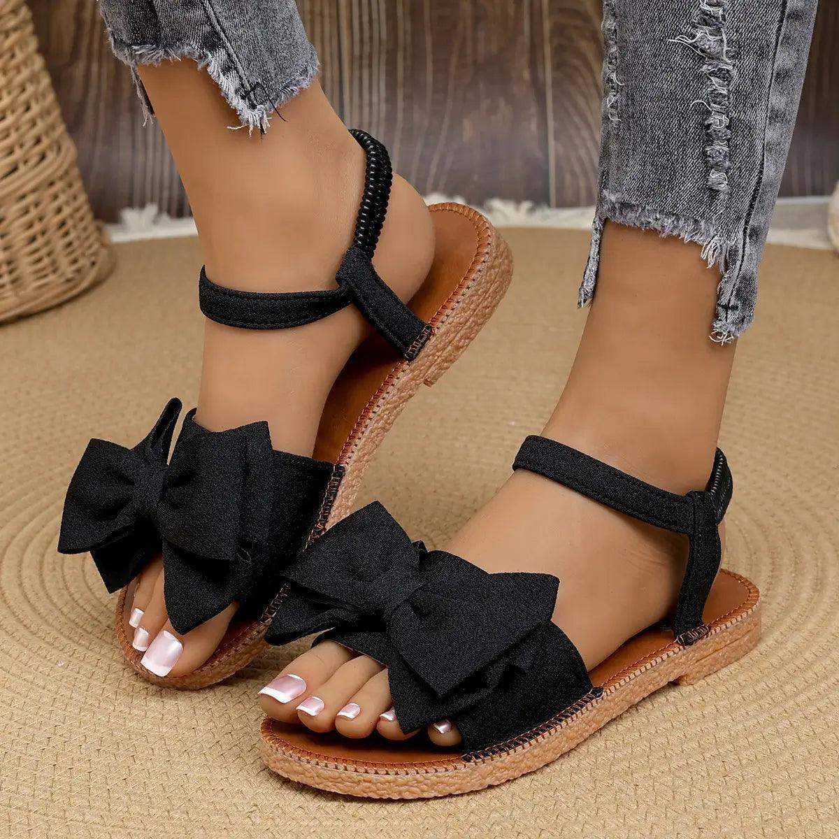 sandalias con lazo
