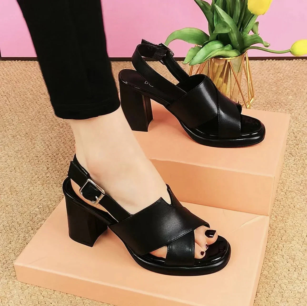 tacones altos boca