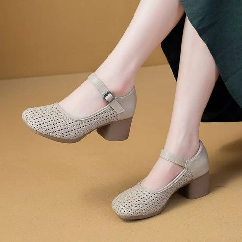 Crocs de tacón grueso de moda