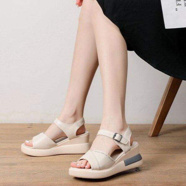 Sandalias boca de pez con hebillas - MxZap