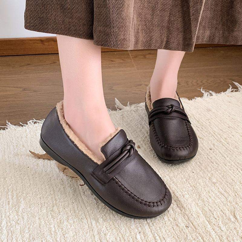 Zapatos de algodón de piel femenina - MxZap