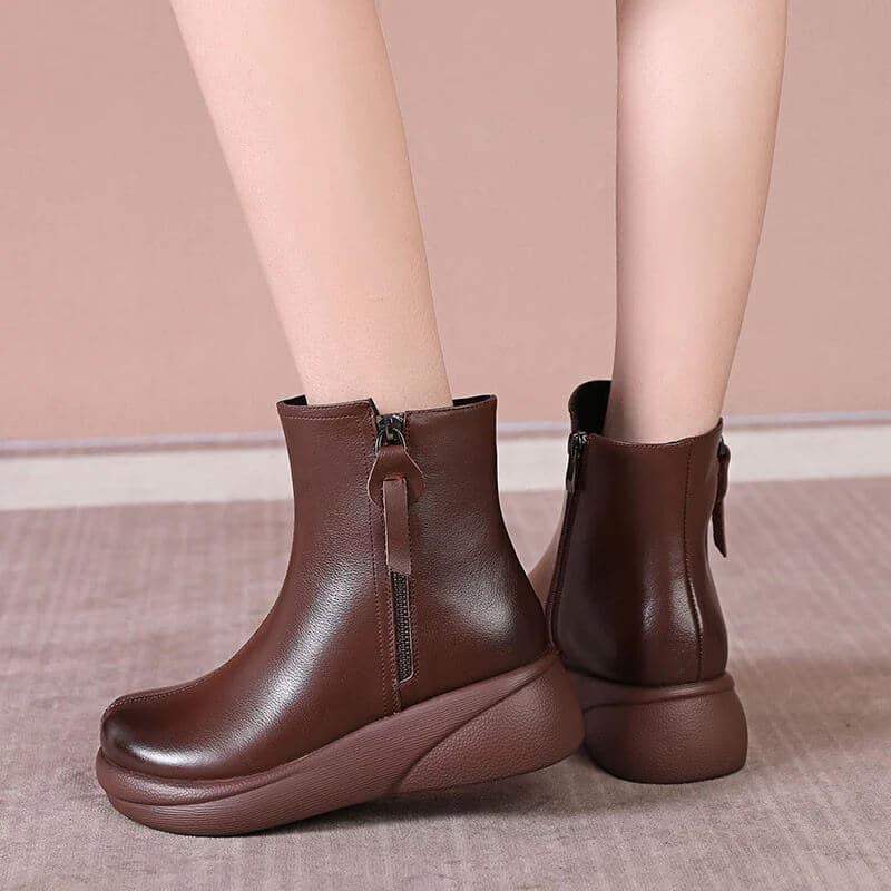 botas gruesas con cremallera lateral - MxZap