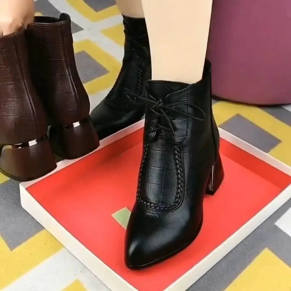 botas mom 100 cuero genuino - MxZap