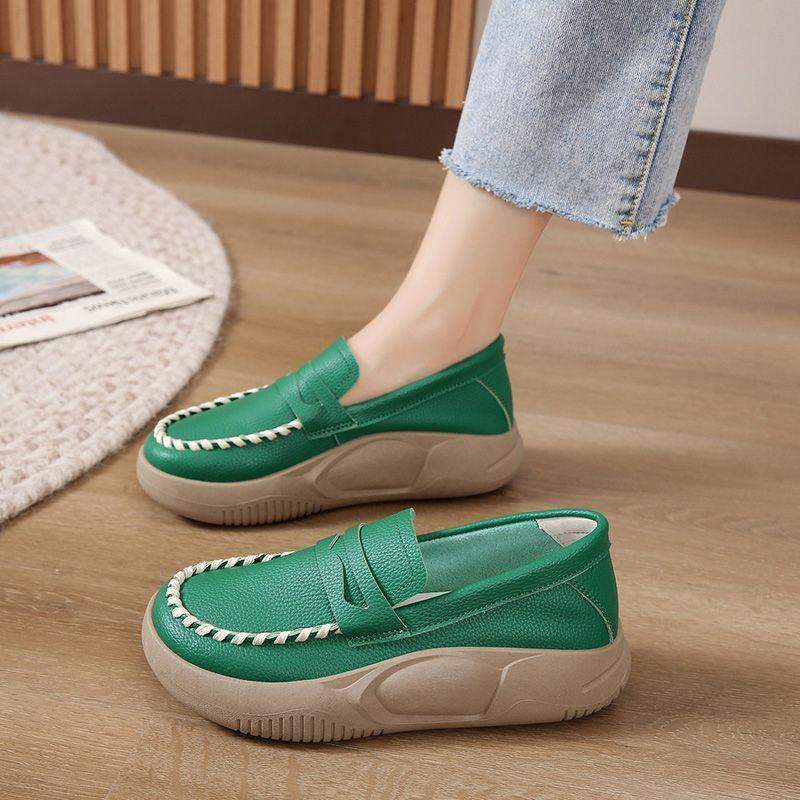 Soft-soled pure cowhide corrective loafers - MxZap