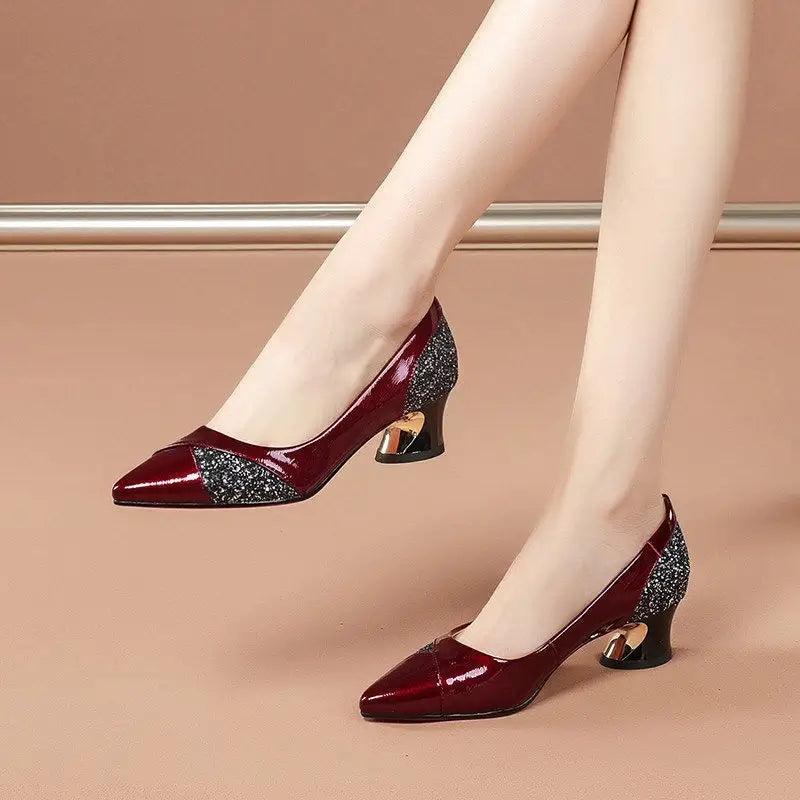 tacones de cristal