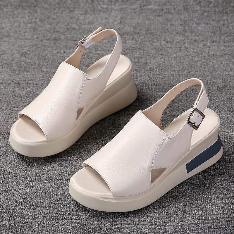Sandalias boca de pez con hebillas - MxZap