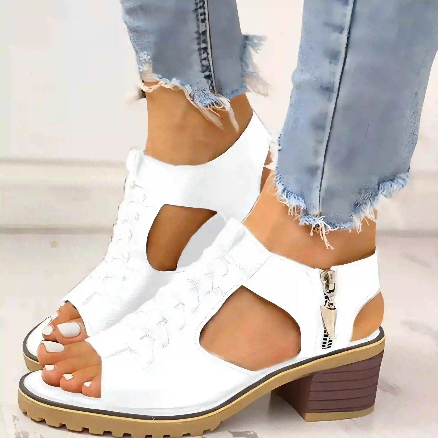 Sandalias con plataforma para mujer