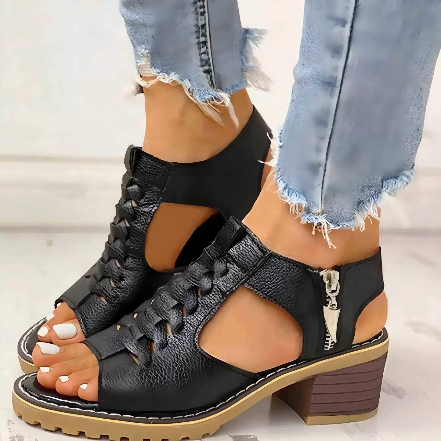 Sandalias con plataforma para mujer