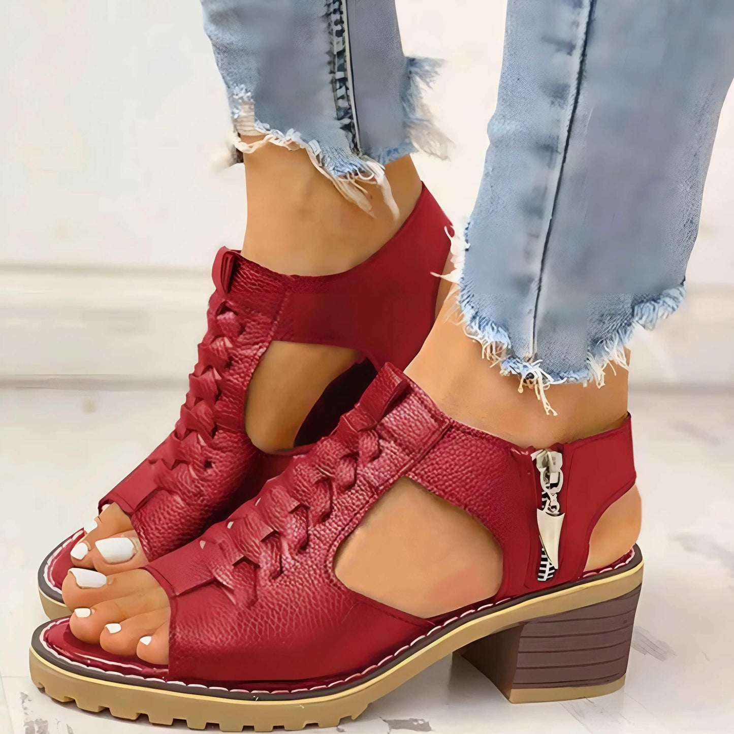 Sandalias con plataforma para mujer