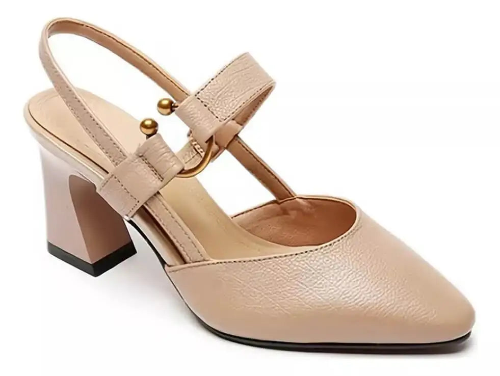 sandalias de tacón alto con hebilla - MxZap