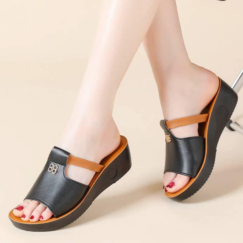sandalias de verano con boca de pez - MxZap