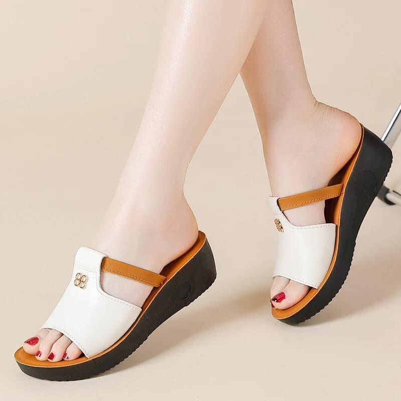 sandalias de verano con boca de pez - MxZap