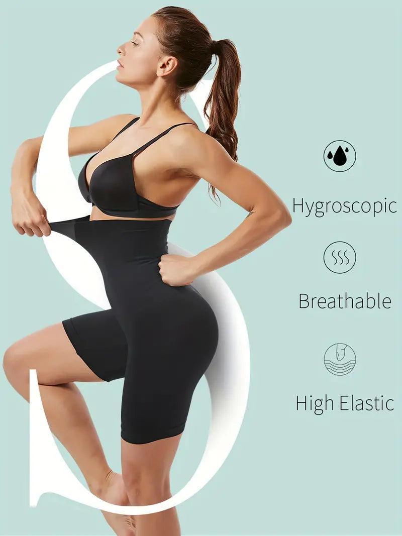 Shorts moldeadores de cintura alta sin costuras lisos - MxZap