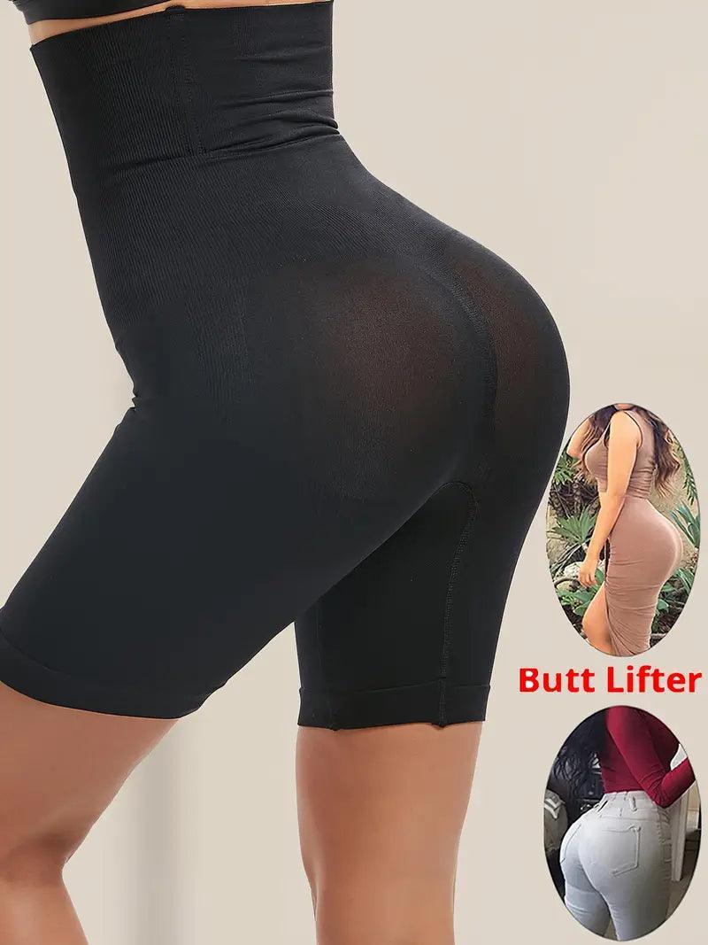 Shorts moldeadores de cintura alta sin costuras lisos - MxZap