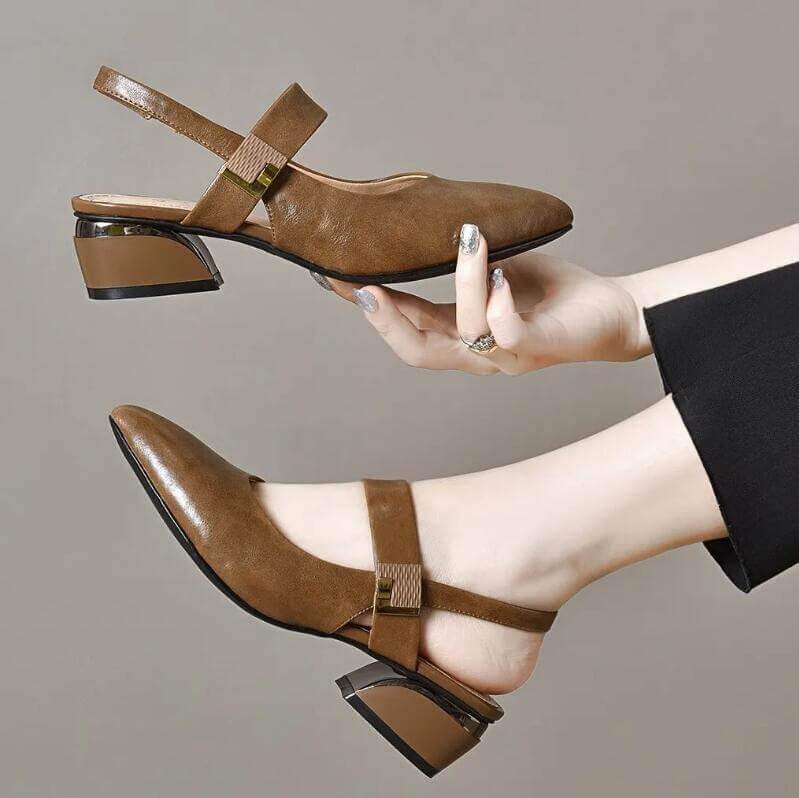 Tacones altos con pico hueco y puntiagudo - MxZap
