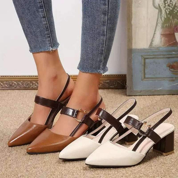 tacones altos con punta puntiaguda