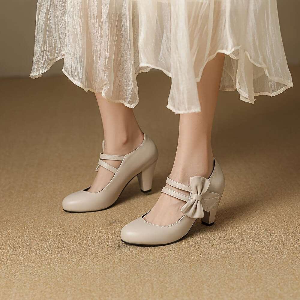 Tacones con lazo