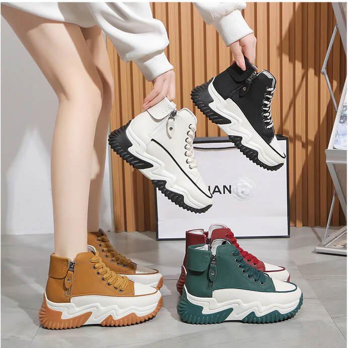 zapatillas altas con suela gruesa - MxZap