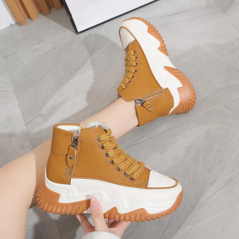zapatillas altas con suela gruesa - MxZap