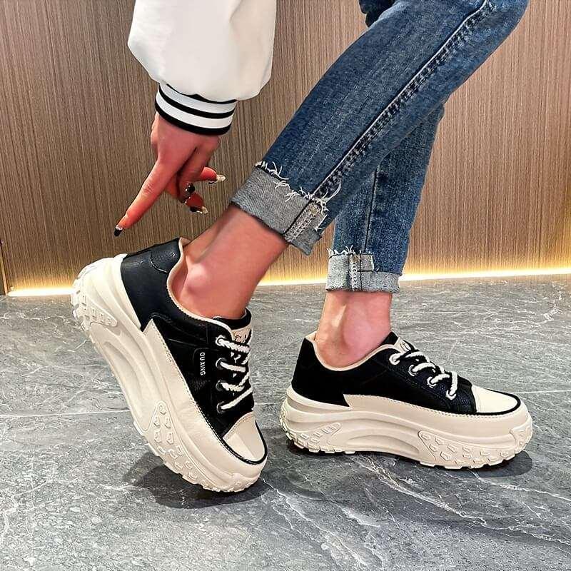 zapatillas de suela gruesa