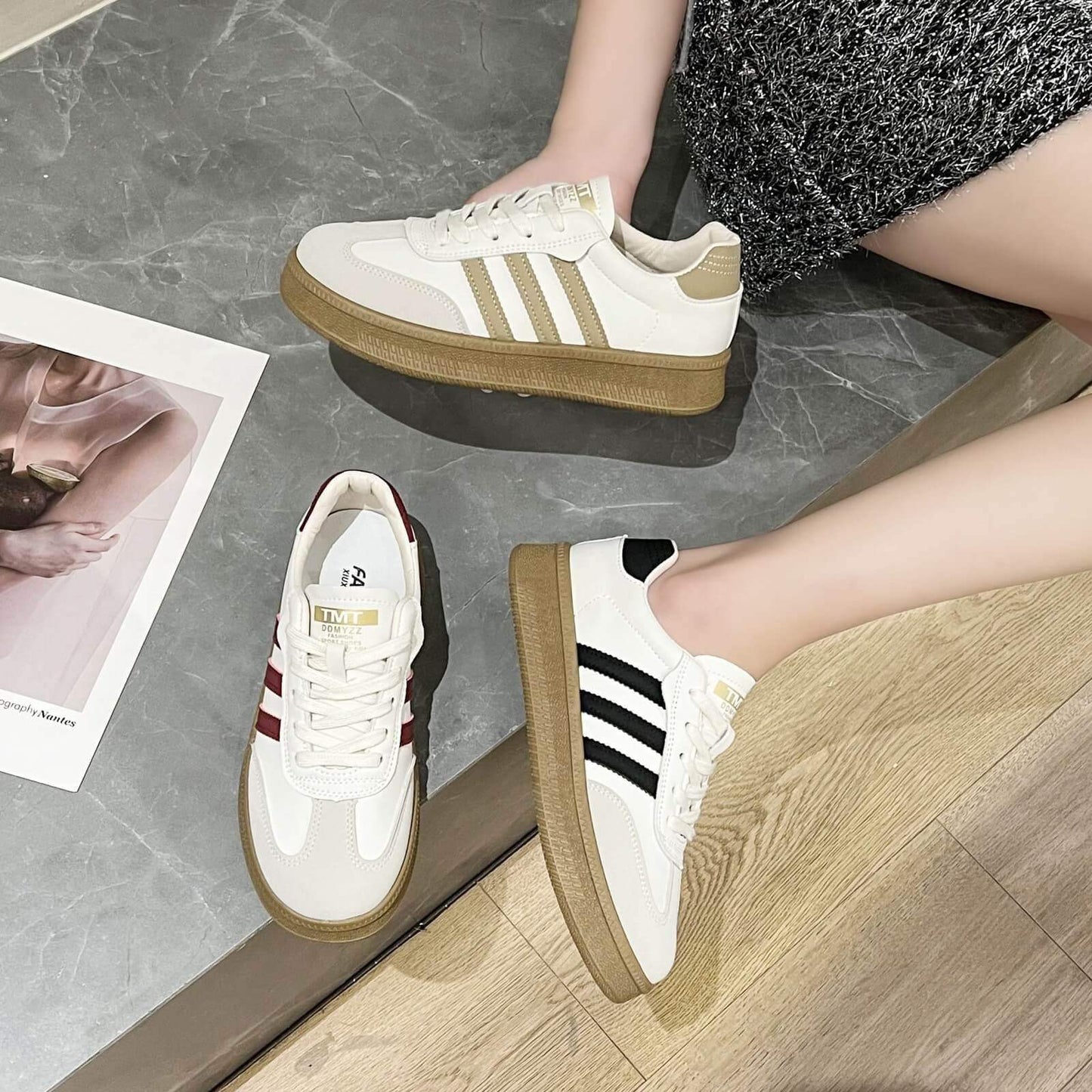 zapatillas deporte corte diagonal - MxZap