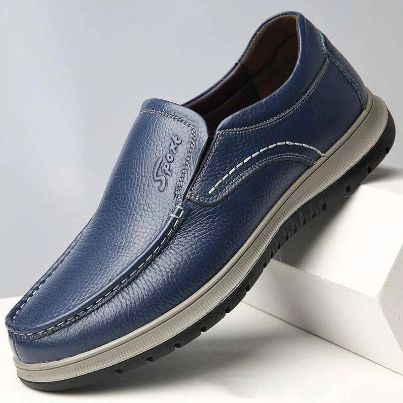 zapatillas deporte cuero genuino - MxZap