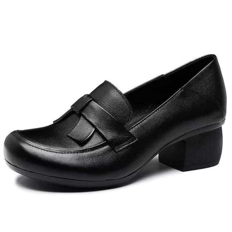 zapatos retro de cuero suave - MxZap