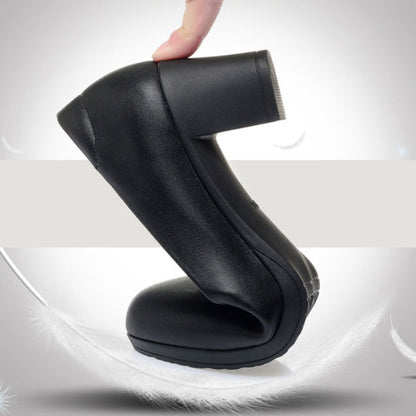Zapatos de piel con tacón grueso para las cuatro estaciones