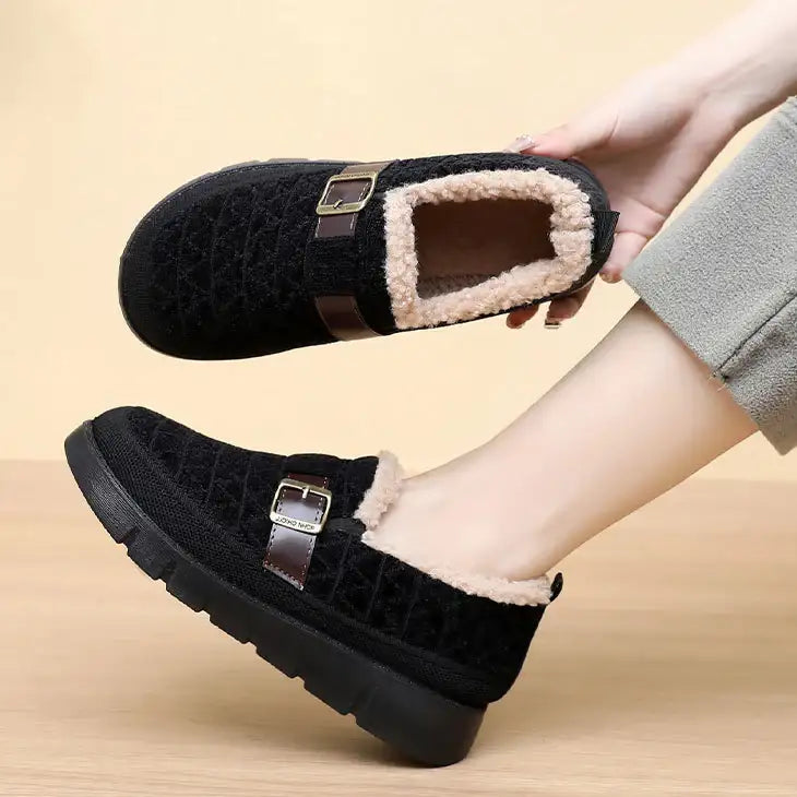 Zapatos de algodón cálido con forro polar