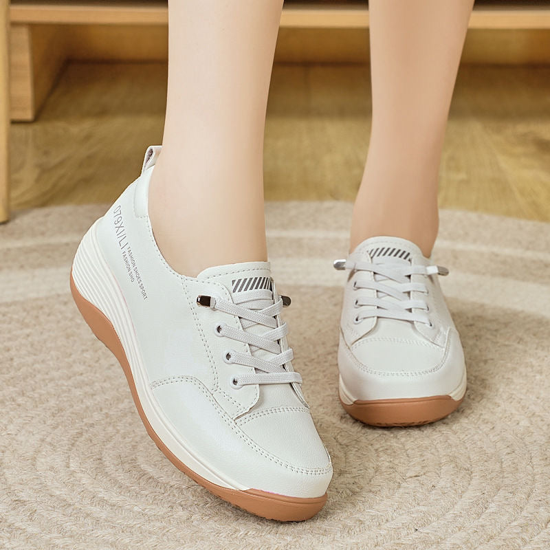Zapatos de plataforma de cuero