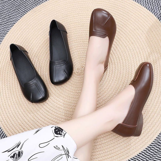 Zapatos cómodos de cuero