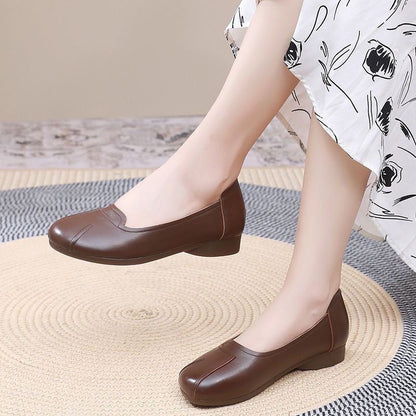 Zapatos cómodos de cuero