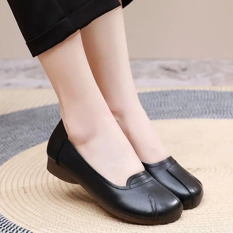 Zapatos cómodos de cuero