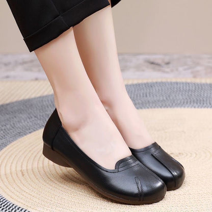 Zapatos cómodos de cuero