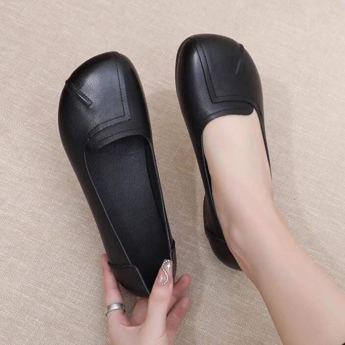 Zapatos cómodos de cuero