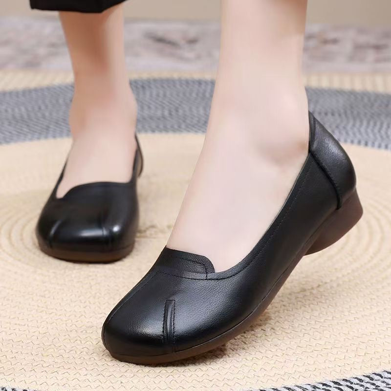 Zapatos cómodos de cuero