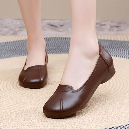 Zapatos cómodos de cuero