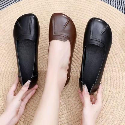 Zapatos cómodos de cuero