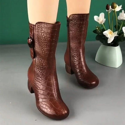 Botas de media pantorrilla estampadas - MxZap